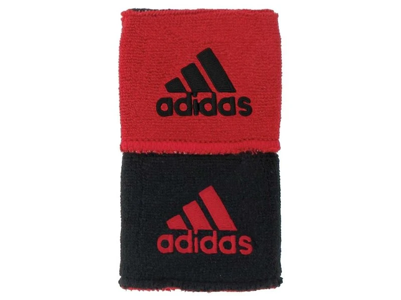 Adidas Adidas Interval Reversible Wristband Red/Black 3 Adidas Adidas Interval Reversible Wristband Red/Black