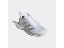 Adidas Adizero Ubersonic 4 White/Silver Women's Shoe 11 Adidas Adizero Ubersonic 4 White/Silver Women's Shoe -Pickleball Equip Store adidas adizero ubersonic 4 white silver womens sho 2