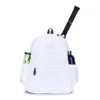Ame & Lulu White Courtside 2.0 Tennis Backpack 1 Ame & Lulu White Courtside 2.0 Tennis Backpack -Pickleball Equip Store ame lulu white courtside 20 tennis backpack