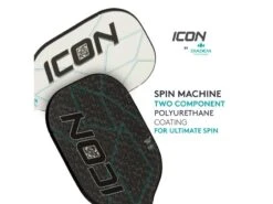 Diadem Icon MidWeight Pickleball Paddle White -Pickleball Equip Store diadem icon midweight pickleball paddle white 4
