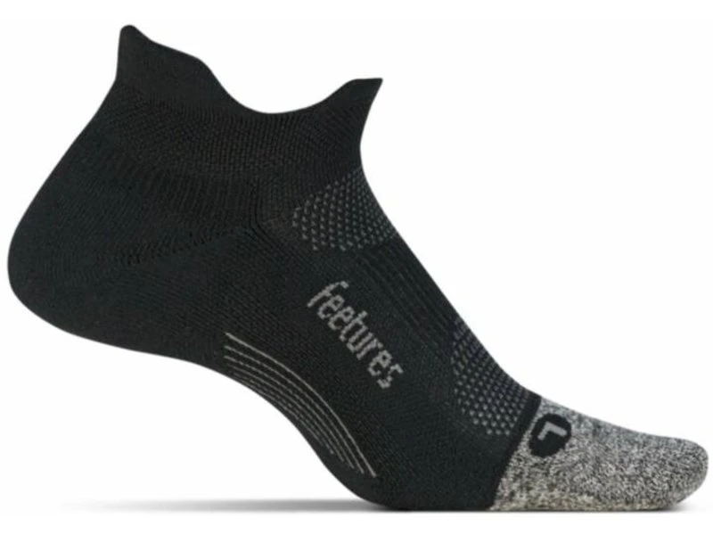 Feetures Elite Light Cushion No Show Tab Socks Black/Grey Medium 3 Feetures Elite Light Cushion No Show Tab Socks Black/Grey Medium