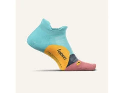 Feetures Elite Light Cushion No Show Tab Socks Takeoff Turquoise M