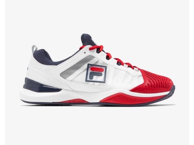Fila Speedserve Men's Tennis Shoe White/Red/Navy 3 Fila Speedserve Men's Tennis Shoe White/Red/Navy
