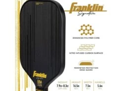 Franklin Carbon STK 17mm Pickleball Paddle -Pickleball Equip Store franklin carbon stk 17mm pickleball paddle 5