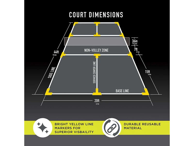 Franklin Pickleball Court Marker Kit 5 Franklin Pickleball Court Marker Kit - Image 3