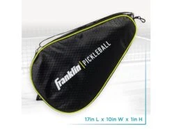 Franklin Protective Paddle Bag Blk/Grn -Pickleball Equip Store franklin protective paddle bag blk grn 3