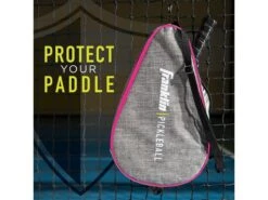 Franklin Protective Paddle Bag Gray/Pnk 10 Franklin Protective Paddle Bag Gray/Pnk -Pickleball Equip Store franklin protective paddle bag gray pnk 2