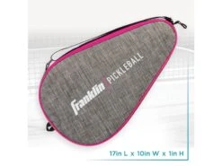 Franklin Protective Paddle Bag Gray/Pnk 11 Franklin Protective Paddle Bag Gray/Pnk -Pickleball Equip Store franklin protective paddle bag gray pnk 3