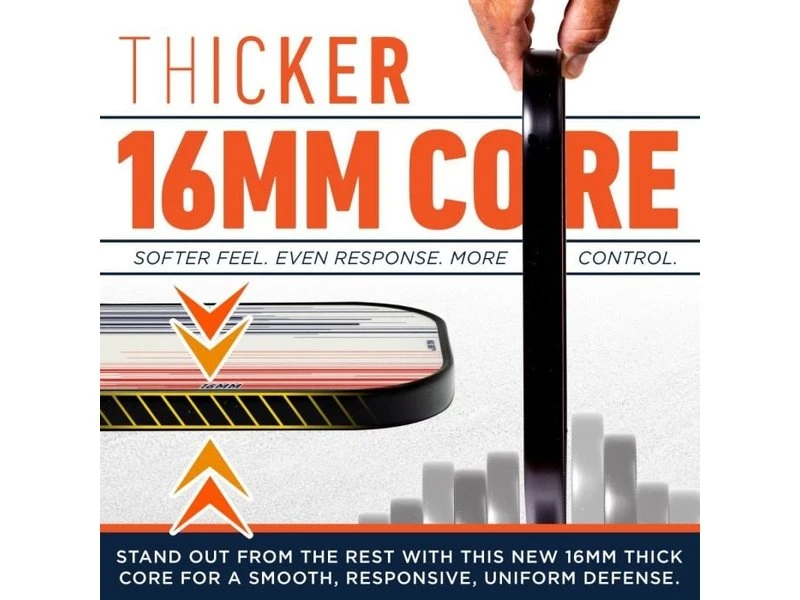 Franklin Signature Pro 16 Mm Pickleball Paddle White 7 Franklin Signature Pro 16 Mm Pickleball Paddle White - Image 5