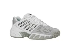 K-Swiss Bigshot Light 3 White/Silver Men's Tennis Shoes -Pickleball Equip Store k swiss bigshot light 3 white silver mens tennis s 3