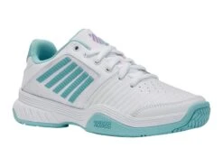 K-Swiss Court Express White/Blue Women's Shoe -Pickleball Equip Store k swiss court express white blue womens shoe 2
