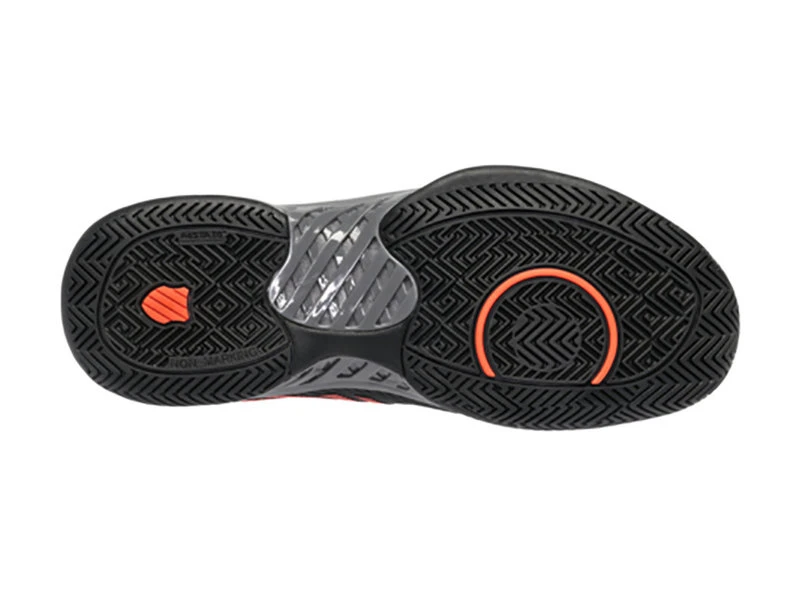 K-Swiss Hypercourt Express 2 Black/Orange Men's Shoe 4 K-Swiss Hypercourt Express 2 Black/Orange Men's Shoe - Image 2