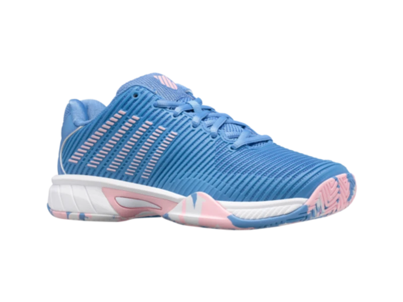 K-Swiss Hypercourt Express 2 Blue/Pink/White Junior Shoe 4 K-Swiss Hypercourt Express 2 Blue/Pink/White Junior Shoe - Image 2