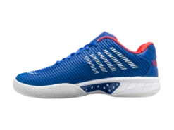 K-Swiss Hypercourt Express 2 Blue/White/Red Men's Shoe -Pickleball Equip Store k swiss hypercourt express 2 blue white red mens s 4
