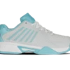 K-Swiss Hypercourt Express 2 Bright White/Angel Blue Junior Shoe -Pickleball Equip Store k swiss hypercourt express 2 bright white angel bl