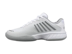 K-Swiss Hypercourt Express 2 Gray/White Junior Shoe -Pickleball Equip Store k swiss hypercourt express 2 gray white junior sho 4