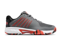 K-Swiss Hypercourt Express 2 Grey/White/Orange Junior Shoe