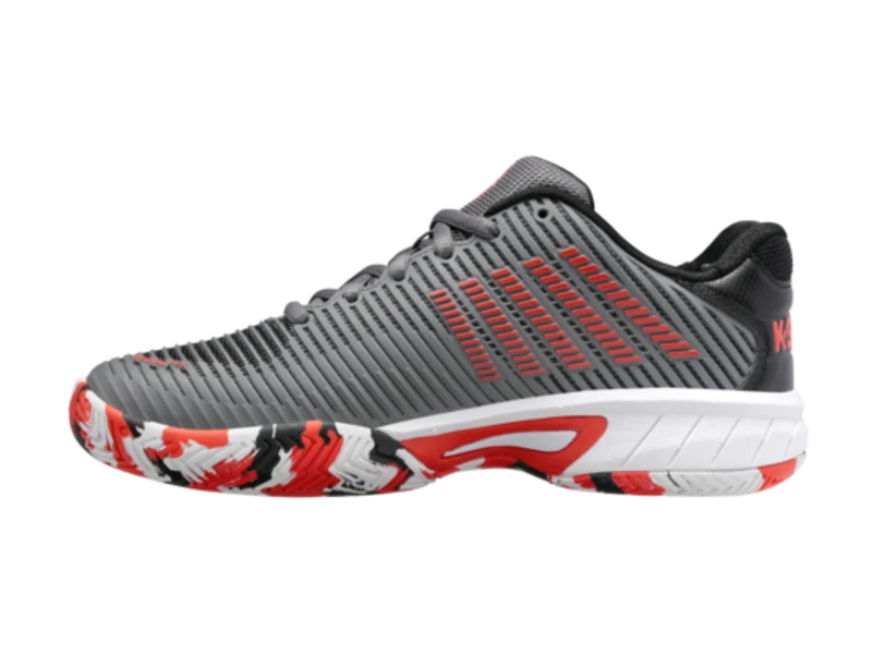 K-Swiss Hypercourt Express 2 Grey/White/Orange Junior Shoe 7 K-Swiss Hypercourt Express 2 Grey/White/Orange Junior Shoe - Image 5