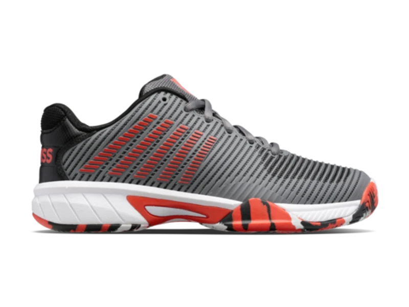 K-Swiss Hypercourt Express 2 Grey/White/Orange Junior Shoe 3 K-Swiss Hypercourt Express 2 Grey/White/Orange Junior Shoe