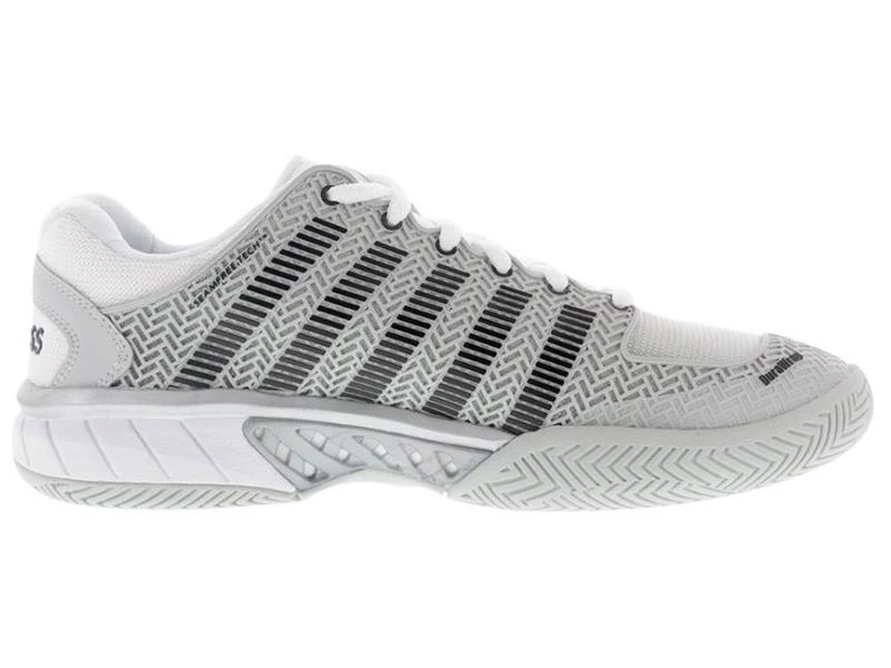 K-Swiss Hypercourt Express Grey/Silver Men's Tennis Shoe 3 K-Swiss Hypercourt Express Grey/Silver Men's Tennis Shoe