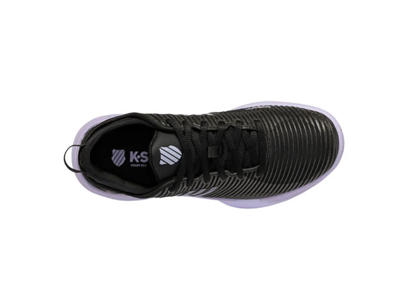 K-Swiss Hypercourt Supreme Black/Purple Women's Shoes 5 K-Swiss Hypercourt Supreme Black/Purple Women's Shoes - Image 3