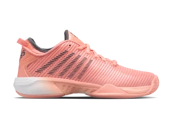 K-Swiss Hypercourt Supreme Peach/Asphalt Women's Shoes -Pickleball Equip Store k swiss hypercourt supreme peach asphalt womens sh 1