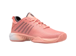 K-Swiss Hypercourt Supreme Peach/Asphalt Women's Shoes -Pickleball Equip Store k swiss hypercourt supreme peach asphalt womens sh 2