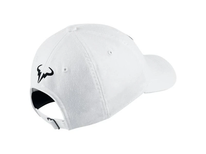 Nike Aerobill Rafa H86 Tennis Hat White/Black 4 Nike Aerobill Rafa H86 Tennis Hat White/Black - Image 2