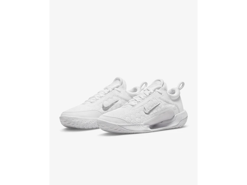 Nike Nike Zoom Court NXT Women's Shoe- White/Silver 7 Nike Nike Zoom Court NXT Women's Shoe- White/Silver - Image 5