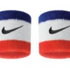 Nike Swoosh Singlewide Wristband Red/White/Blue -Pickleball Equip Store nike swoosh singlewide wristband red white blue