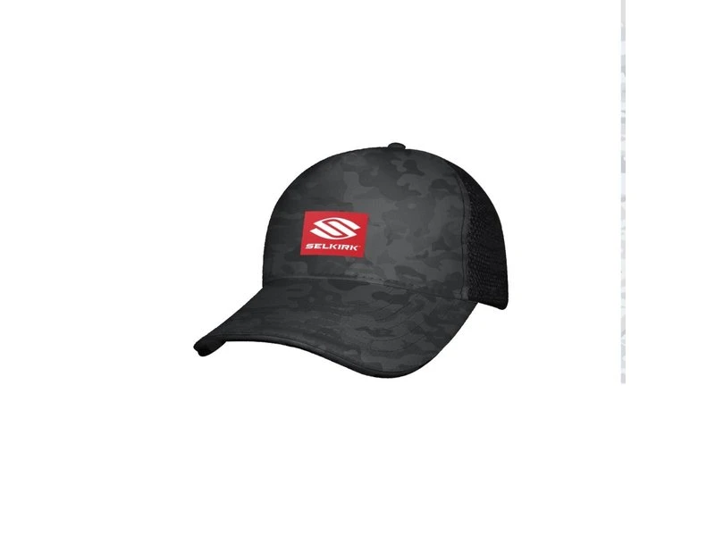 Selkirk Sport Trucker Performance Hat- Camo Black 3 Selkirk Sport Trucker Performance Hat- Camo Black