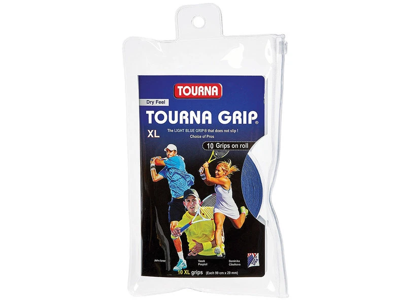 Tourna Grip Overgrip 10 Pack XL Blue 3 Tourna Grip Overgrip 10 Pack XL Blue