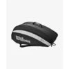 Wilson Fed Team Black/Gray 12-Pack Bag 2 Wilson Fed Team Black/Gray 12-Pack Bag -Pickleball Equip Store wilson fed team black gray 12 pack bag