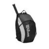 Wilson Fed Team Black/Grey Backpack -Pickleball Equip Store wilson fed team black grey backpack