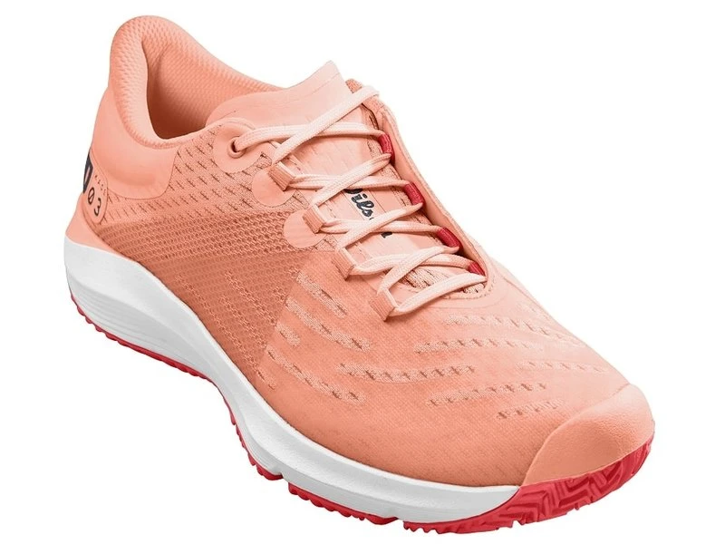 Wilson Kaos 3.0 Women's Tennis Shoes Peach/White 4 Wilson Kaos 3.0 Women's Tennis Shoes Peach/White - Image 2