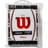 Wilson Pro Overgrip 12 Pack Black 1 Wilson Pro Overgrip 12 Pack Black -Pickleball Equip Store wilson pro overgrip 12 pack black