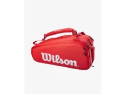 Wilson Super Tour 15 Pack Tennis Bag Red 7 Wilson Super Tour 15 Pack Tennis Bag Red -Pickleball Equip Store wilson super tour 15 pack tennis bag red 2