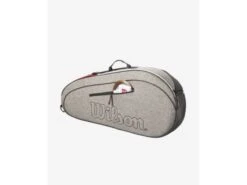 Wilson Team 3 Pack Racquet Bag- Heather Grey 10 Wilson Team 3 Pack Racquet Bag- Heather Grey -Pickleball Equip Store wilson team 3 pack racquet bag heather grey 3