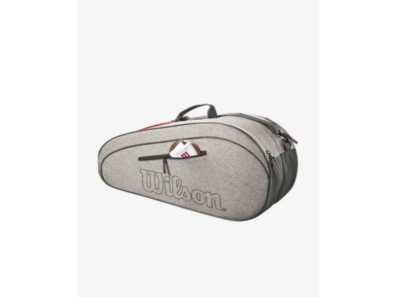 Wilson Team 6 Pack Racquet Bag- Heather Grey 6 Wilson Team 6 Pack Racquet Bag- Heather Grey - Image 4