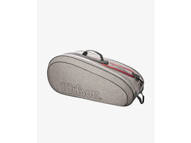 Wilson Team 6 Pack Racquet Bag- Heather Grey 3 Wilson Team 6 Pack Racquet Bag- Heather Grey