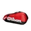 Wilson Team Red/Black 3-Pack Bag 2 Wilson Team Red/Black 3-Pack Bag -Pickleball Equip Store wilson team red black 3 pack bag